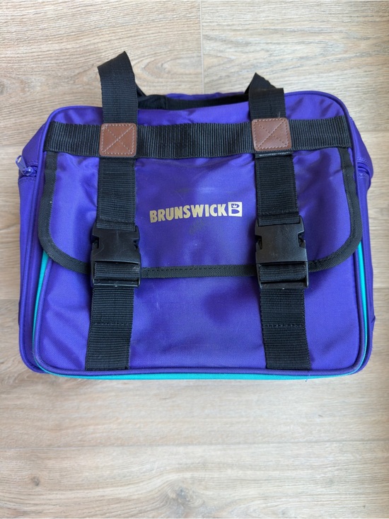 brunswick Other - Vintage 90s Brunswick Bowling Bag Purple Teal Retro Bowling Core Gym Travel Tote
